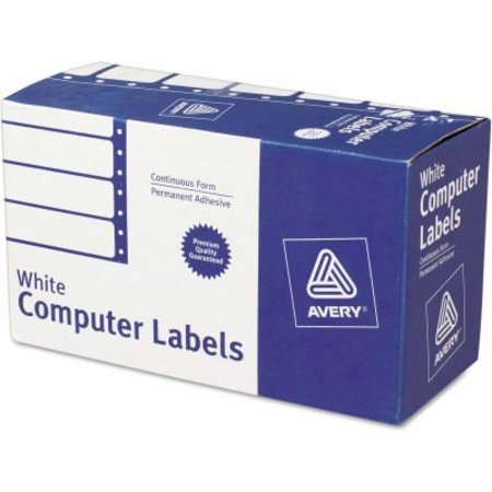 AVERY Avery® Dot Matrix Printer Address Labels, 1 Across, 1-15/16 x 4, White, 5000/Box 4022